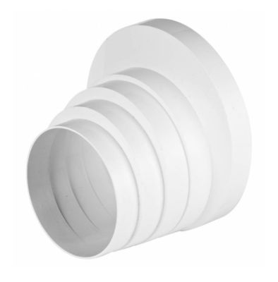 Reduzierverbinder Reduzierstück Reduktion Ø 100 - 150 mm Weiß Mehrstufiges PVC