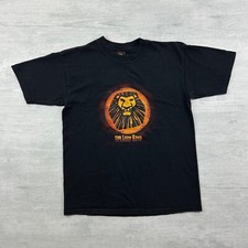 Vintage The Lion King Broadway Musical Shirt Size Small Black National Tour 02-3