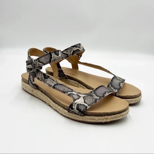 Lucky Brand Gabrien Sandal Snakeskin Espadrille Women’s Size 11