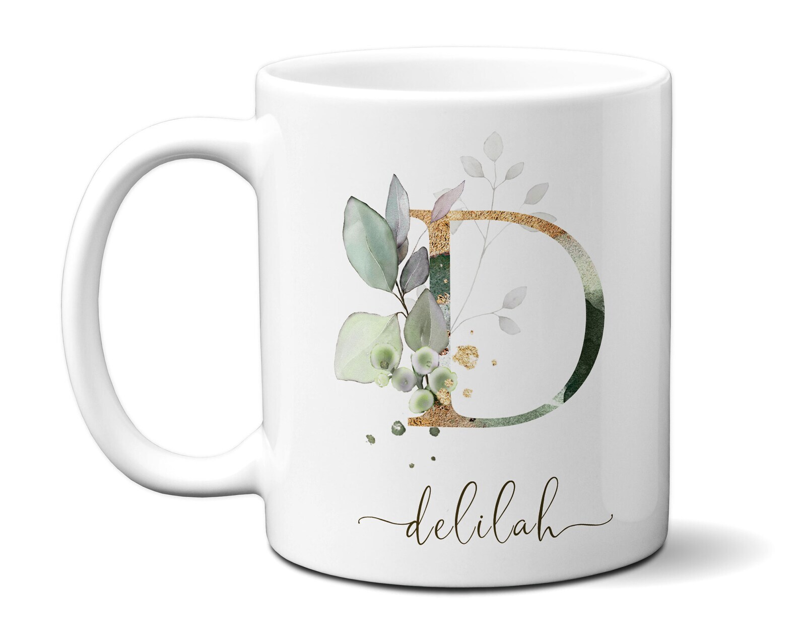 Custom Initial & Name Mug for Tea Coffee Hot Chocolate Lovers