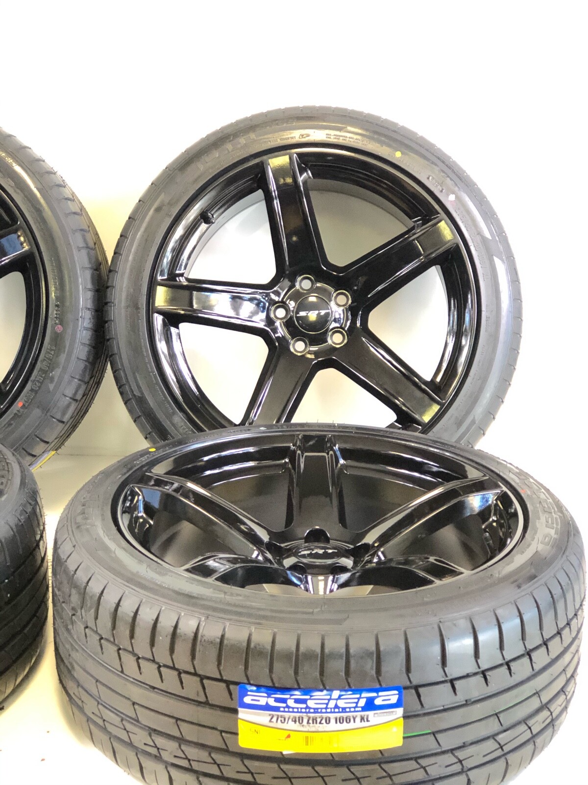 20" OEM DODGE CHALLENGER CHARGER SRT HELLCAT WHEELS RIMS TIRES 5 SPOKE