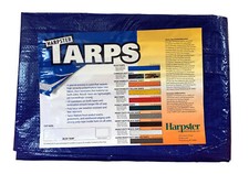 100' x 100' Blue Poly Tarp 2.9 OZ. Economy Lightweight Waterproof Cover