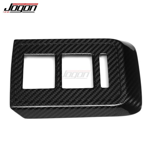 Interruptor de ventana de fibra de carbono seco botón panel moldura decoración para Ford Bronco 2021-2024 - Imagen 10 de 15