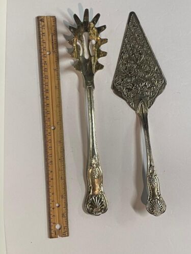 Vintage Silverplate Serving pieces Kings Pattern by F.B. Rogers - Picture 2 of 9
