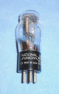 1-National-Union-12A-Vacuum-Tube-RARE-1940-039-s-Audio-Triode-for-Vintage-Radios