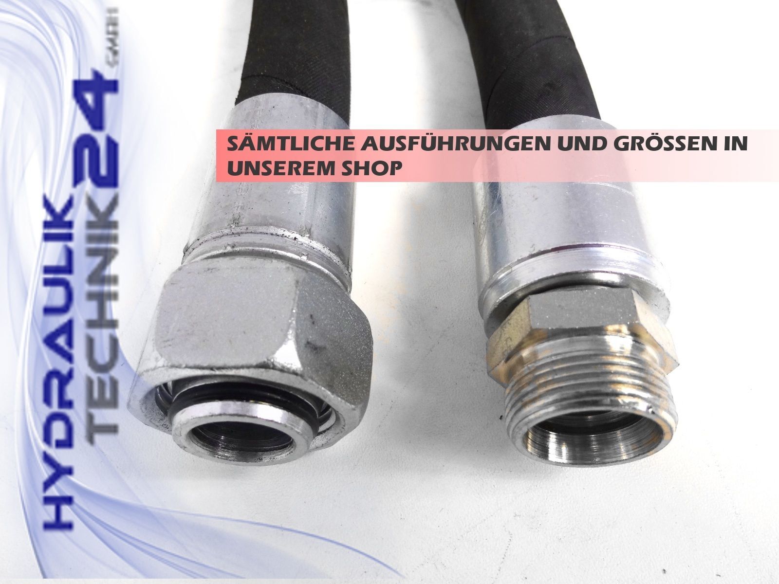 Hydraulikschlauch M36x2 NW 25 Hydraulikschlauch 28L (M36x2) Mit NW 25 – Verschiedene Längen & Anschlüsse Wählbar, Für Hochdruck Saugschlauch 25 Mm