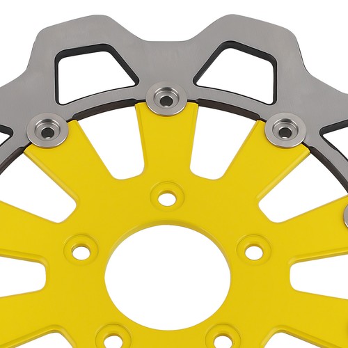 11.8" Brake Rotor Disc for Harley-Davidson Sportster Iron 883 2014-2024 Yellow - Imagen 5 de 12