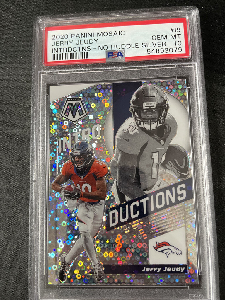 Jerry Jeudy Panini Mosaic Introductions #I9 No Huddle Silver