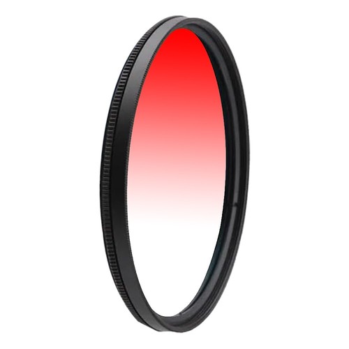 Glare-Reducing Anti-Static Blue Gray Red Orange Graduated Filter for Canon Nikon - Picture 11 of 58