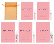5 Giorgio Armani My Way Eau de Parfum Spray Vial Samples Travel 1.2ml/0.04oz New
