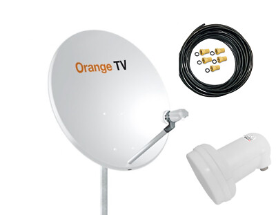 Sat Antenne Anlage Spiegel Schüssel 80cm 1 Teilnehmer Receiver Kabel LNB Stecker