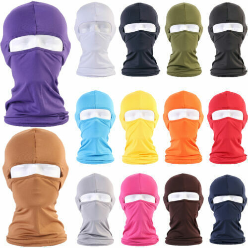 Mens Womens Balaclava Full Face Mask Winter Outdoor Motorcycle Riding Head Cover - Picture 4 of 26