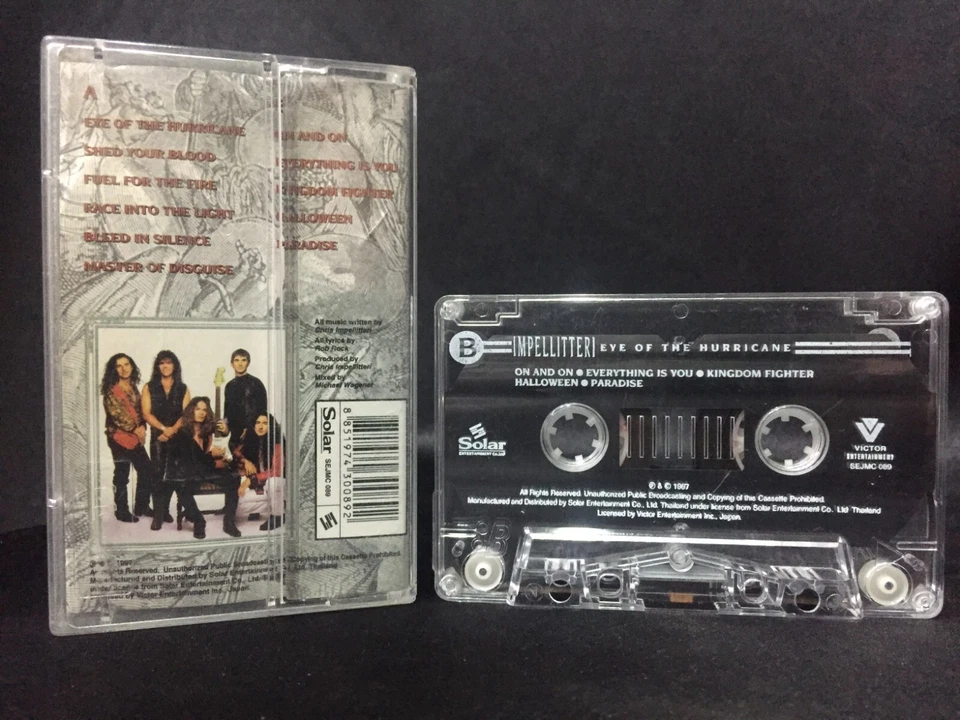 Impellitteri Eye of the Hurricane Cassette Tape (Solar Music Thailand 1997) Foto 2 de 3