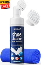 Water-free Sneaker Cleaner, White Shoe Cleaner Kit 6.76 OZ Foam for Tennis Shoes