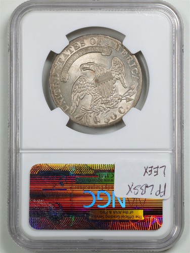 1833 50C Capped Bust Half Dollar MS62+ NGC CAC 3417194-001 - Picture 2 of 4
