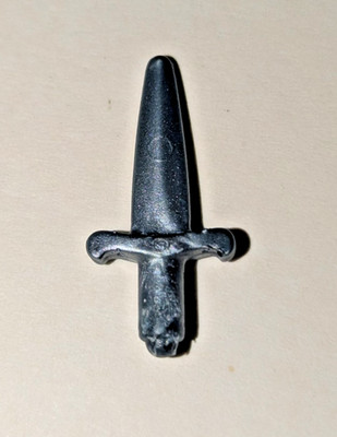 PLAYMOBIL SWAN KNIGHTS SWORD FIGURE ACCESSORY PIECE PART SQUIRE'S DAGGER BLUISH