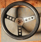 GRANT GT 3 SPOKE CHROME BLACK STEERING WHEEL 13” VINTAGE ORIGINAL