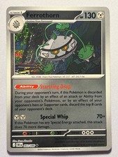 2026 POKEMON FERROTHORN ME04: CHAOS RISING 63/086 REVERSE HOLO NEAR MINT!!
