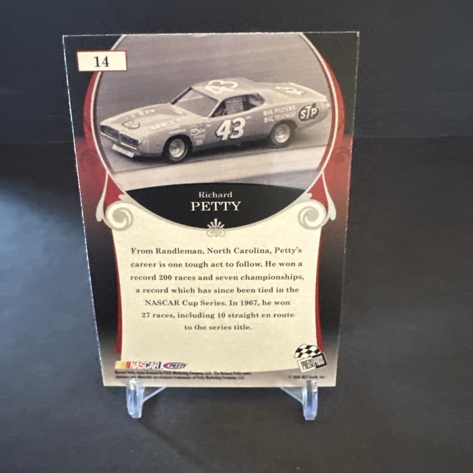 Richard Petty #14 - 2006 Press Pass Legends NASCAR NM - Image 2 of 2