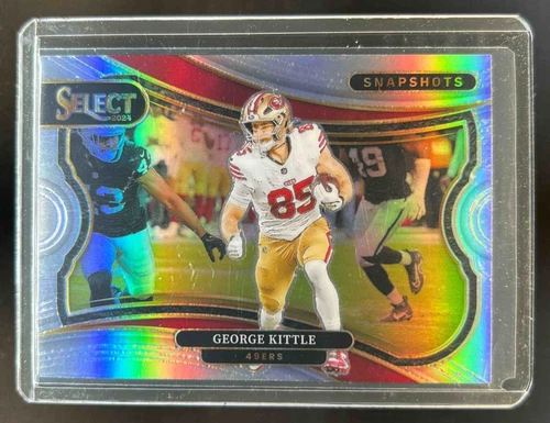 2024 Select George Kittle Snapshots Silver Prizm #3 Francisco 49ers