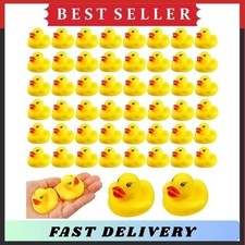 Rubber Ducks 50PCS Bulk Mini Duckies Bath Toys Party Favor Kids Pool