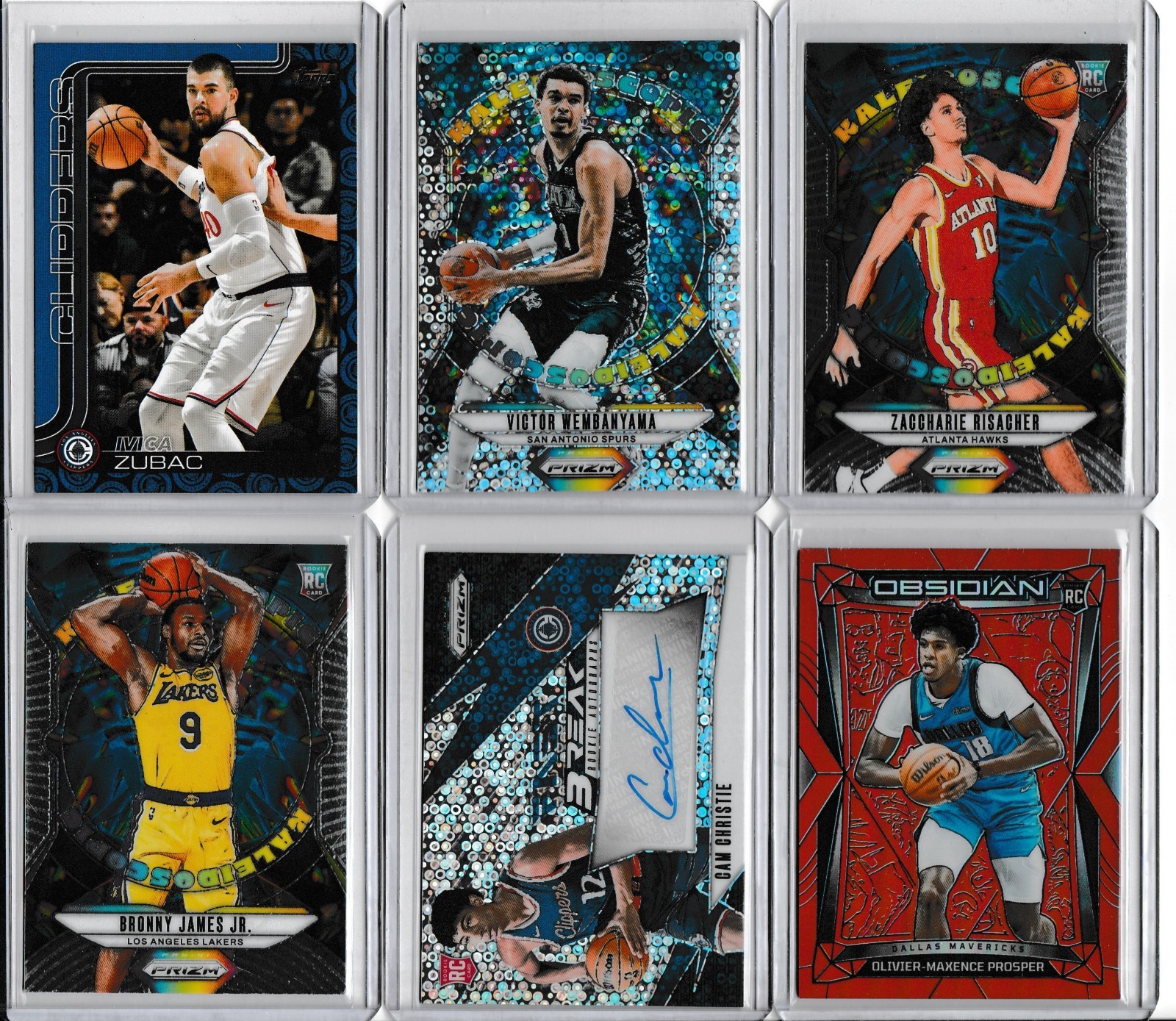 Victor Wembanyama 2024-25 Panini Prizm Kaleidoscopic Silver Disco Prizm #20