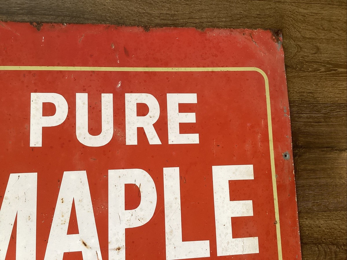 MAPLE SYRUP☆メープルシロップ☆メタル看板☆アンティークUSAアメリカ