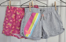  2 Pairs Girls Wonder Nation Pull On Shorts, Size L 10-12 