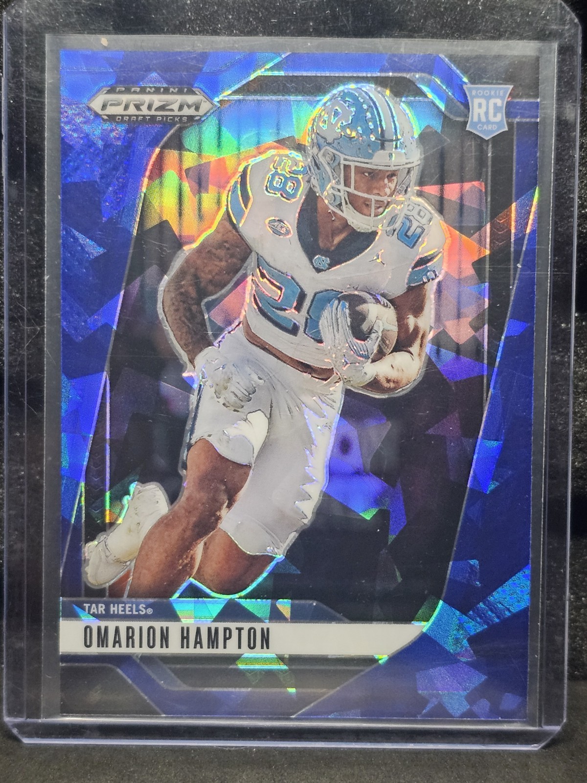 2025 Panini Prizm Draft Picks - Omarion Hampton #74 Blue Ice Prizm /149 (RC)