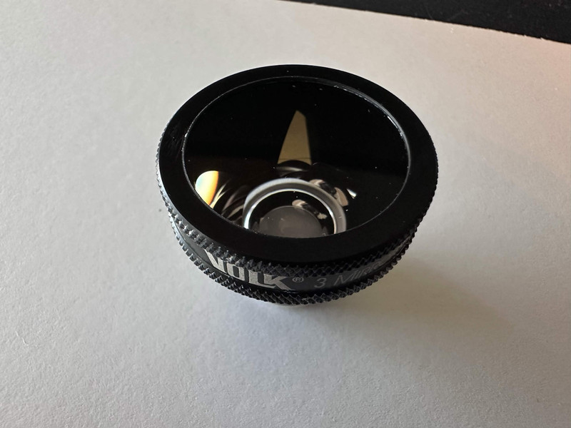 Volk 3 Mirror ANF+ Diagnostic Gonio Lens, Ophthalmology/Optometry, Black