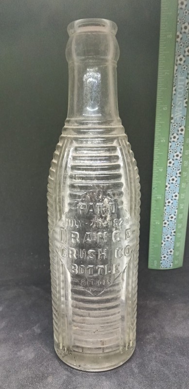 Vintage Orange Crush Company Early Soda Bottle BEDFORD PA PENNSYLVANIA Pat: 1920
