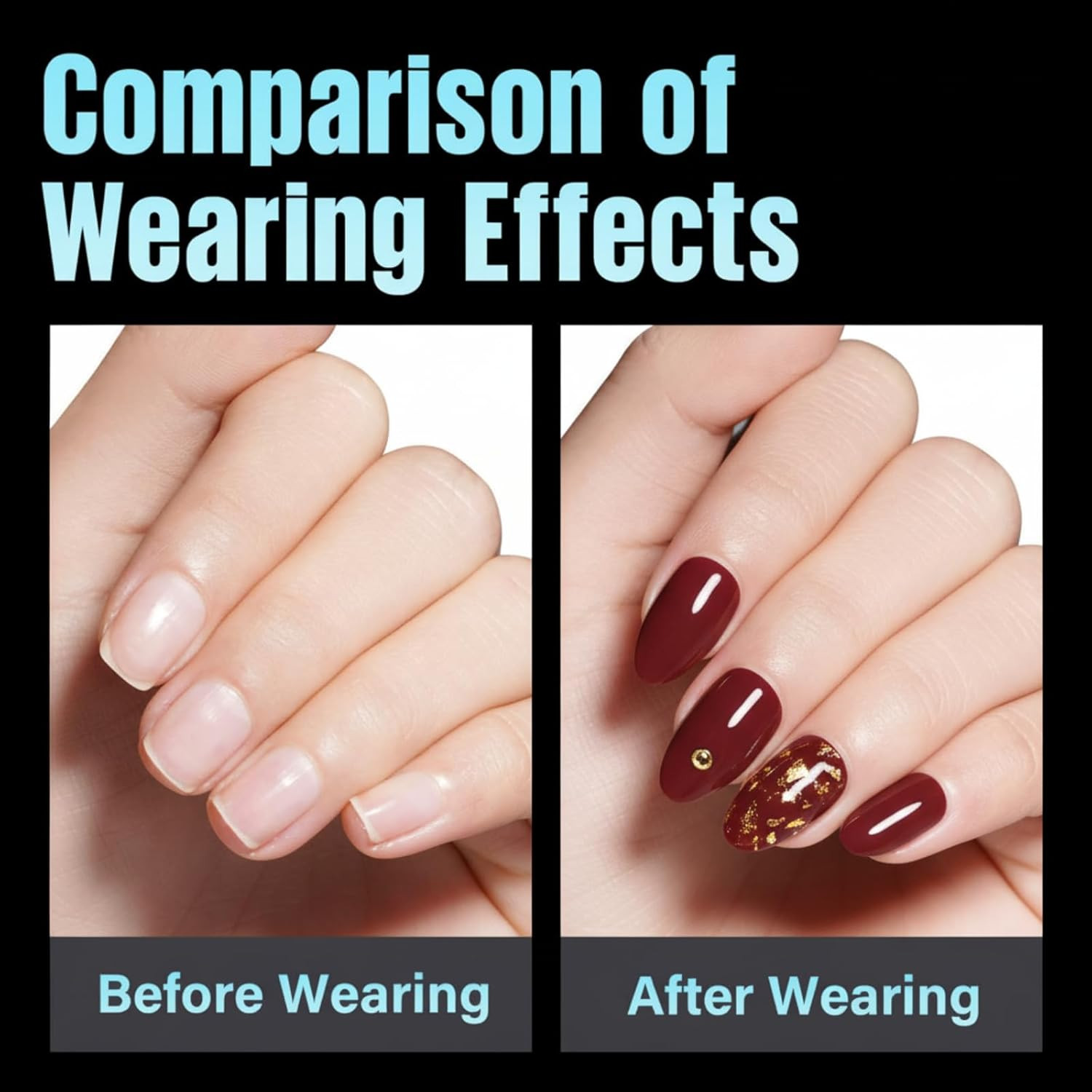 Short Almond Nail Tips, 240Pcs Half Matte Soft Acrylic Nail Tips, 12 Sizes Pre-S