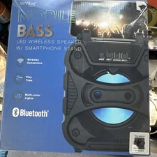 NEW Mobile Bass LED Bluetooth Speaker With Phone Stand
