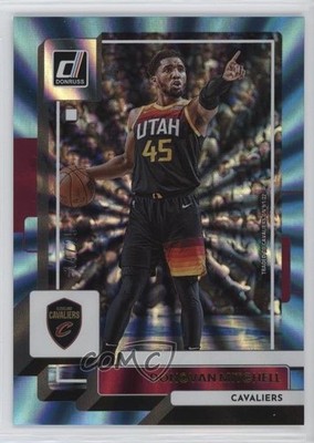 2022-23 Panini Donruss Holo Light Blue Laser 14/25 Donovan Mitchell #111 10qe