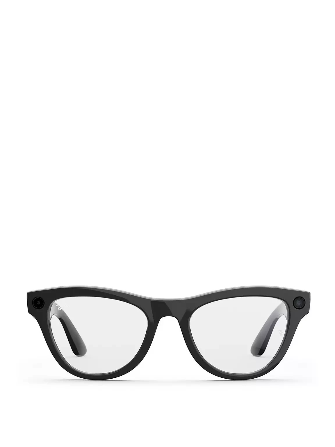Ray-Ban Meta Skyler Glasses - Shiny Black, Clear to Amethyst Transitions