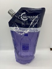 L'Occitane Lavender Foaming Bubble Bath Refill Pack 16.9 oz NEW Body Wash