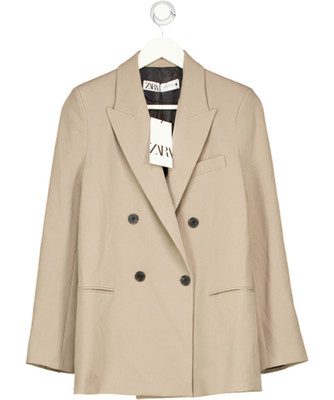 Zweireihiger Blazer ZARA Beige UK XS