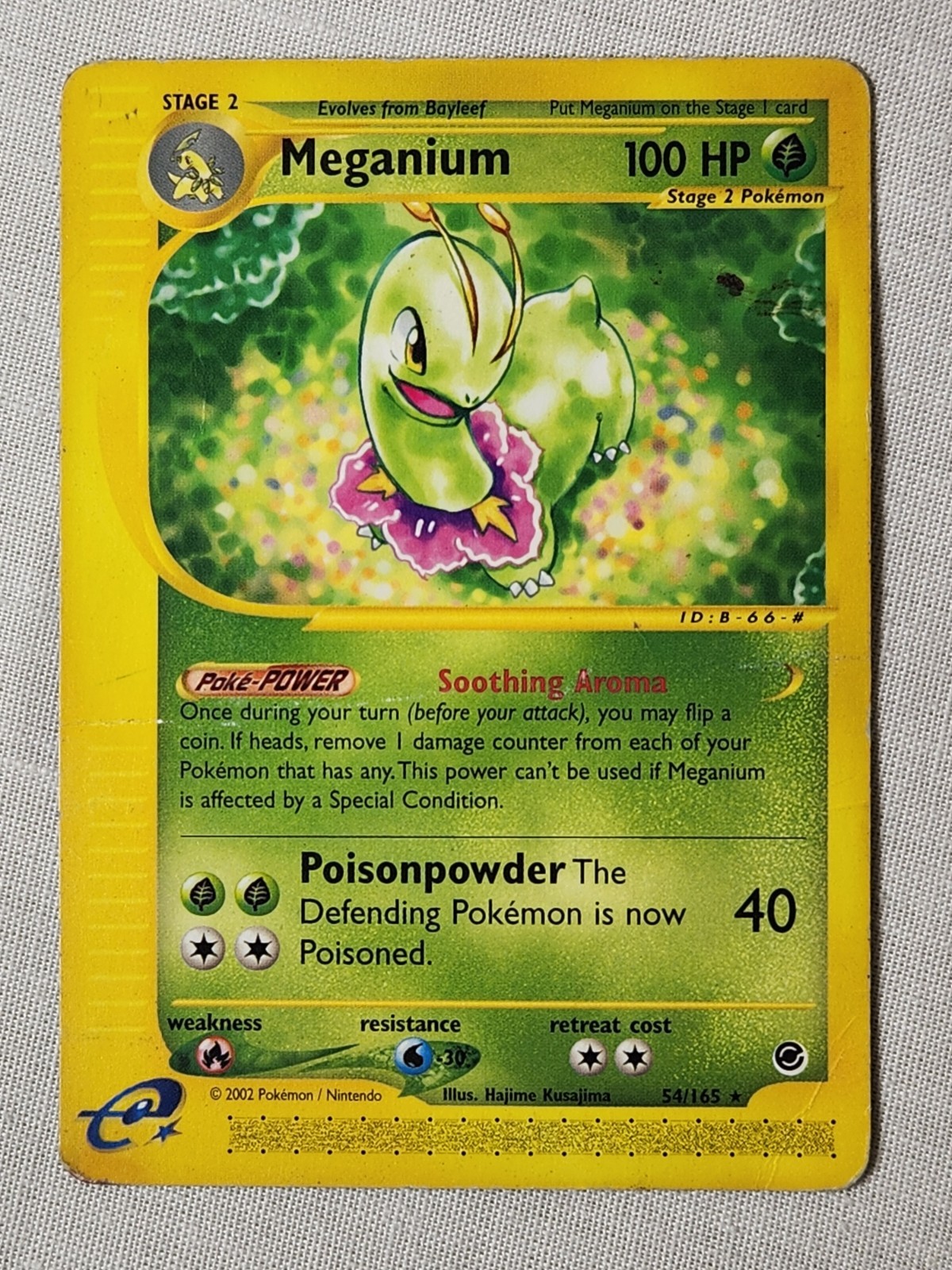 Played (MP) Meganium - Non-Holo #54 Expedition Pokemon TCG