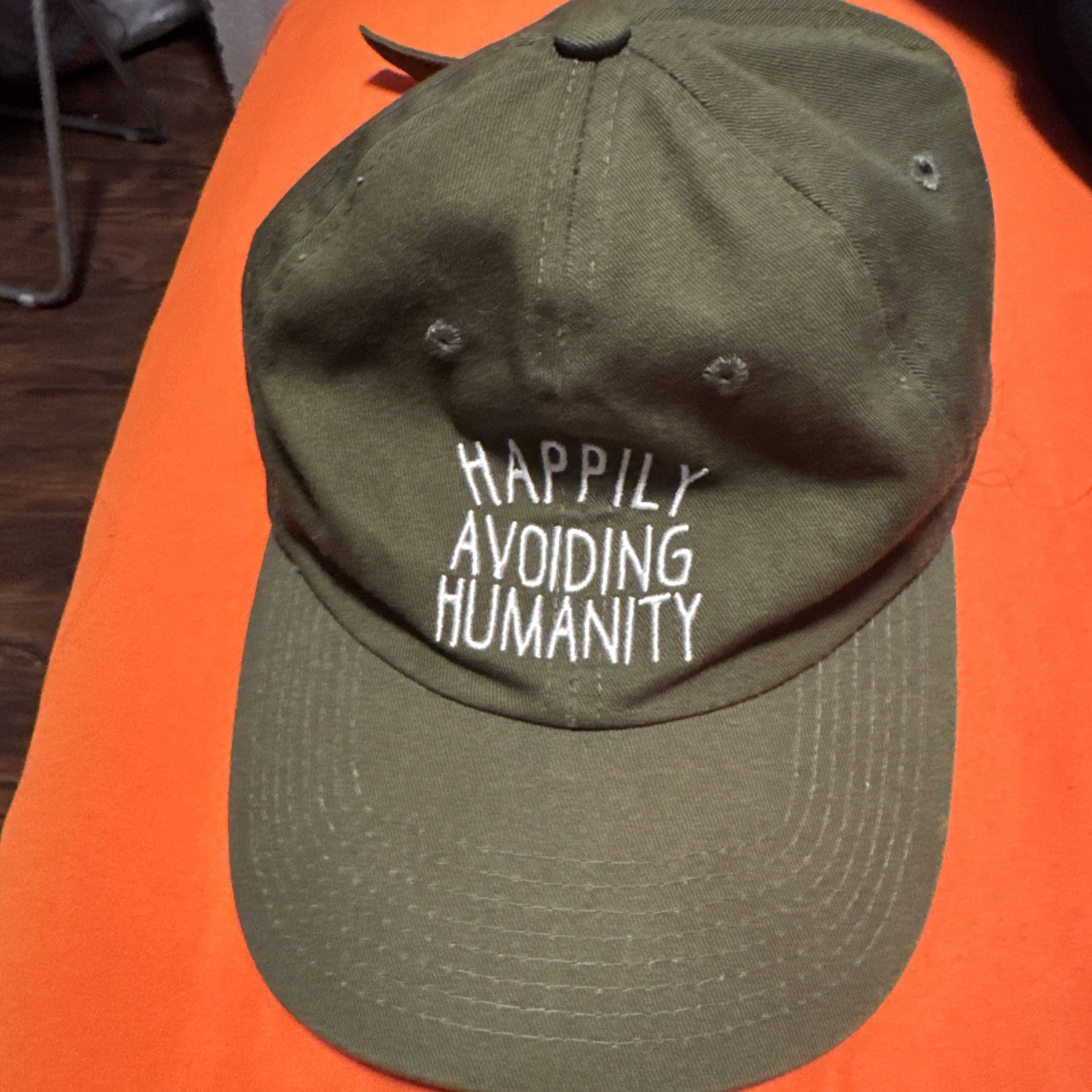 Happily Avoiding Humanity Baseball Cap - image 1