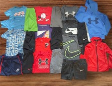 21pc Boys Nike and Under Armour Clothing Bundle Size 5/6