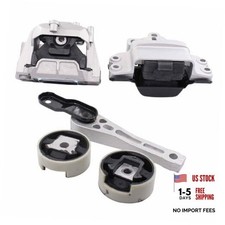 Engine Motor Mounts and Trans Transmission Mount Bracket Subframe Kit for VW