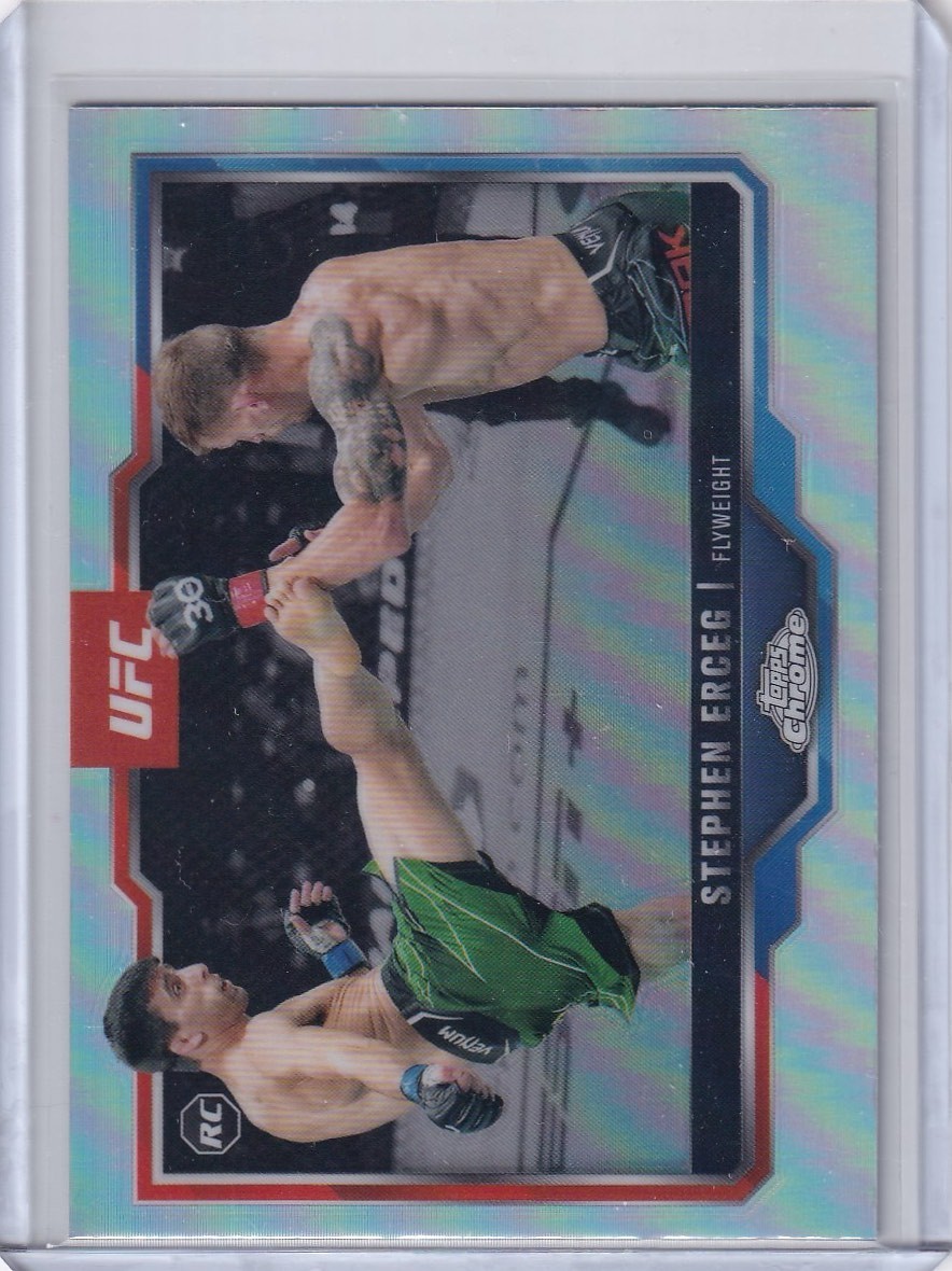 2025 Topps Chrome UFC - Stephen Erceg Rookie Card Refractor #63 RC !!