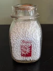 Vintage 1960s Red Borden's Milk Bottle Elsie the Cow Glass Half Pint 4.5"
