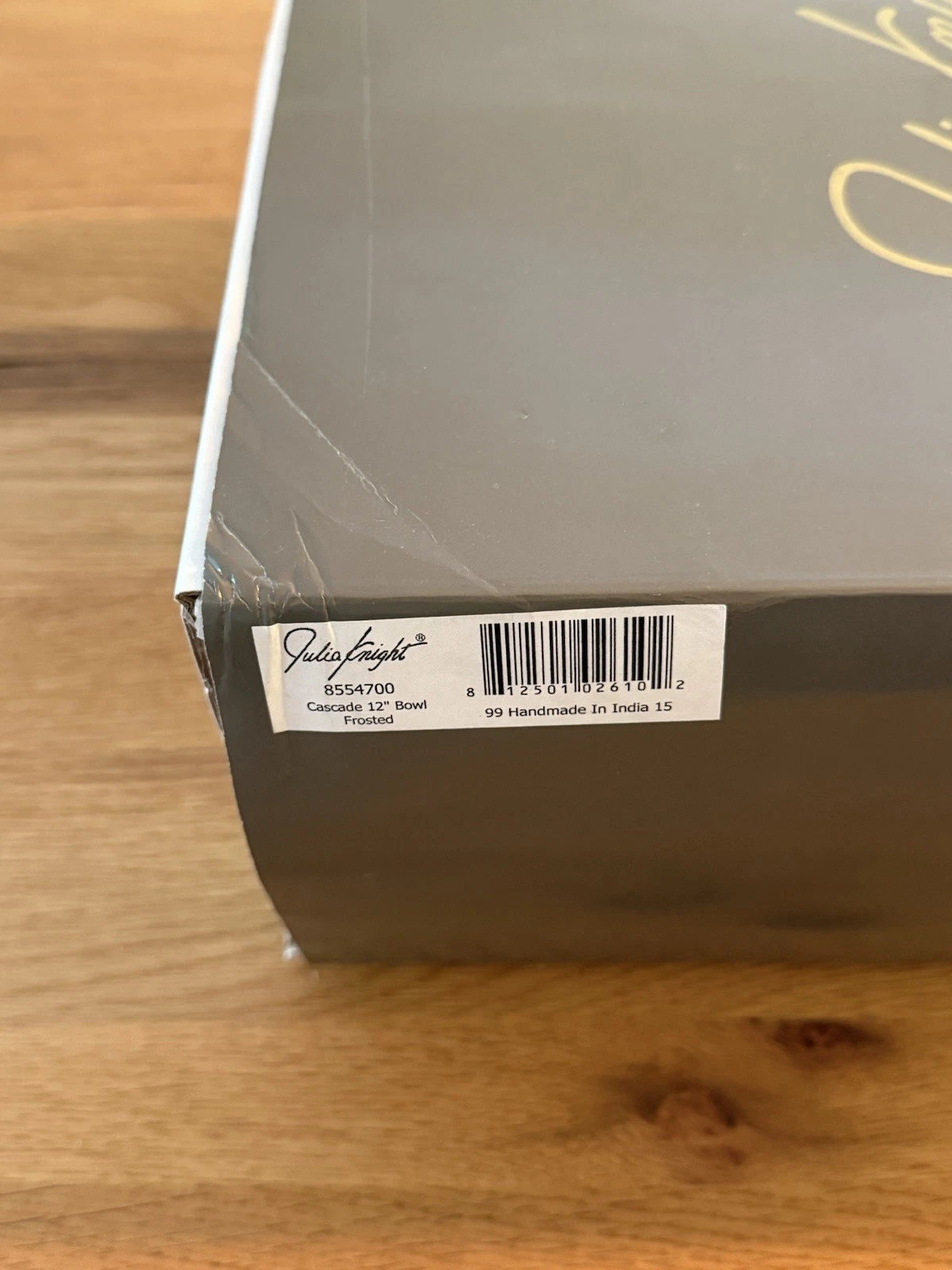 Julia Knight Cascade Serving Bowl 12" Frosted 8554700 - Brand New Box Damaged 4