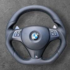 Exchange BMW M3 DCT PADDLE 3 SERIES E90 E92 E93 CUSTOM FLAT BOTTOM STEERING WHEE