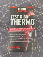FORCE FACTOR TEST X180 THERMO CLINICALLY DOSED TEST BOOSTER 120 CAPS Bb 3/31/27