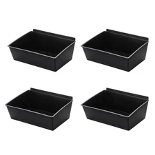 Slatwall Bins 4 Pcs Large Slatwall Organizer for Garage Plastic Slatwall Stor...