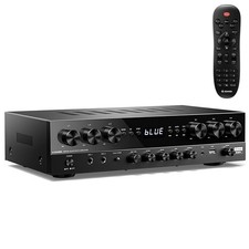   Donner MAMP6 Bluetooth HiFi 6 Channel Power Amplifier Receiver 1000W Audio Amp