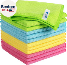 Microfiber Cleaning Cloth,Pack of 12,Size:12.6" X 12.6"