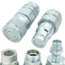 Hydraulikkupplung Flat Face Steck Kupplung flachdichtend metrisch zöllig UNF BSP